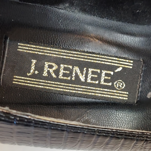 J. Renee Beam Black Lizard Heels - Picture 11 of 15